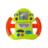 Kolorowa kierownica lotnicza z dźwignią sterowania do kreatywnej zabawy