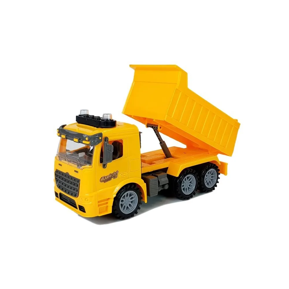 Wywrotka z napędem frykcyjnym i światłami – zabawka edukacyjna