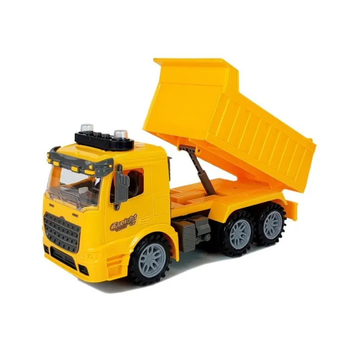 Wywrotka z napędem frykcyjnym i światłami – zabawka edukacyjna