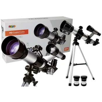Edukacyjny teleskop dla dzieci z akcesoriami i statywem do nauki astronomii