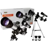 Edukacyjny teleskop dla dzieci z akcesoriami i statywem do nauki astronomii