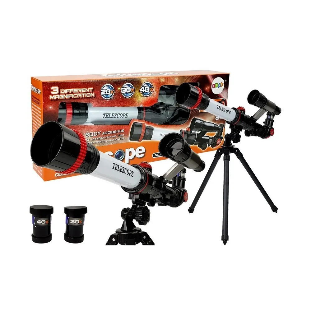 Teleskop edukacyjny dla dzieci z zestawem do obserwacji nieba