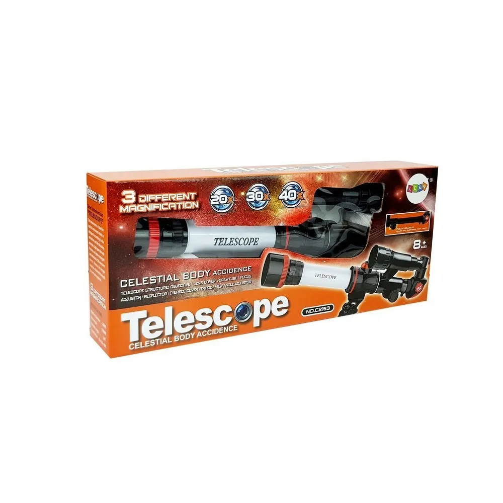 Kompaktowy teleskop na statywie do nauki i zabawy z astronomią