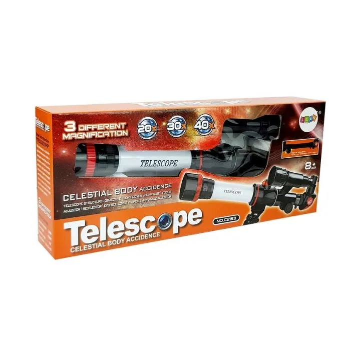Kompaktowy teleskop na statywie do nauki i zabawy z astronomią