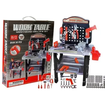 Zestaw narzędziowy dla dzieci z dużym warsztatem i wiertarką na baterie