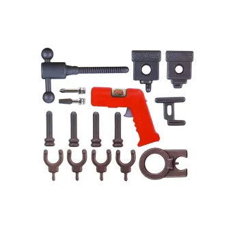 Dziecięcy warsztat z akcesoriami – śrubokręty, klucze, śrubki i nakrętki