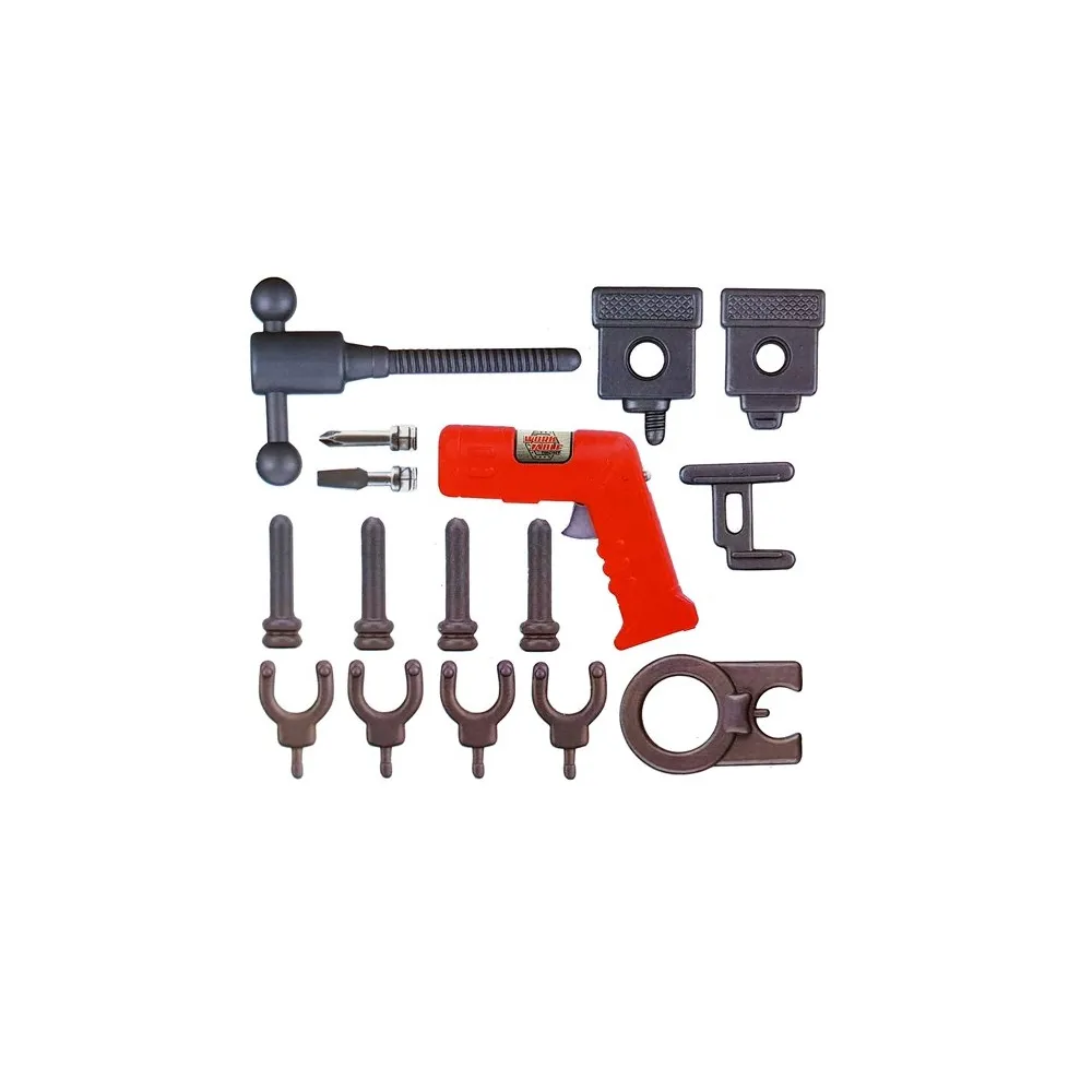 Dziecięcy warsztat z akcesoriami – śrubokręty, klucze, śrubki i nakrętki