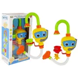 Kolorowy robot nurek do kąpieli z kubeczkami na wannie