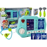 Kolorowy zestaw lekarski dla dzieci z aparaturą i akcesoriami RTG