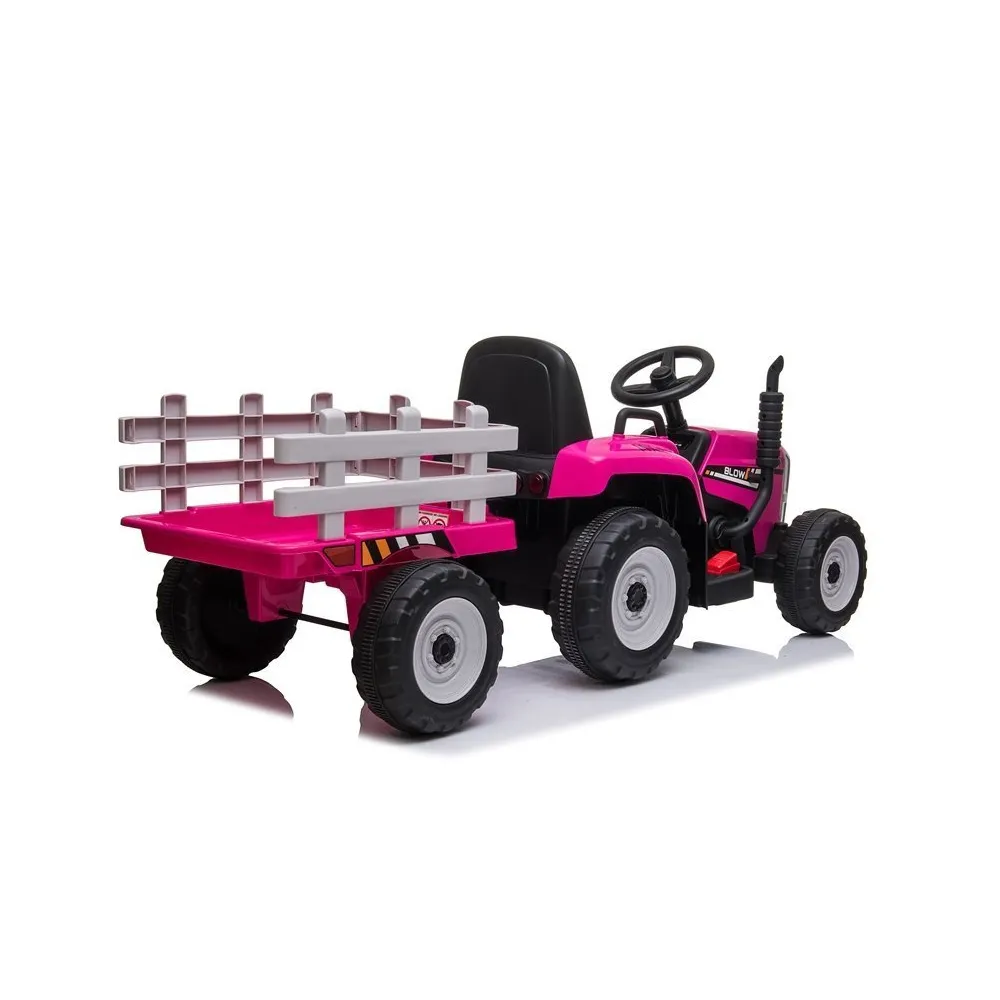 Traktor na Akumulator z Przyczepą XMX611 Różowy