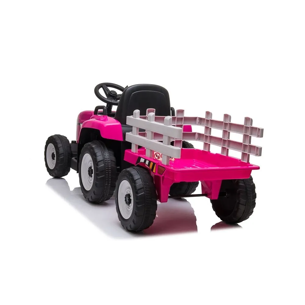 Traktor na Akumulator z Przyczepą XMX611 Różowy