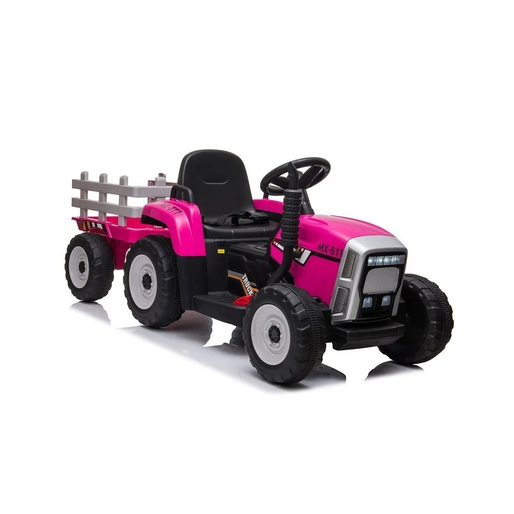 Traktor na Akumulator z Przyczepą XMX611 Różowy