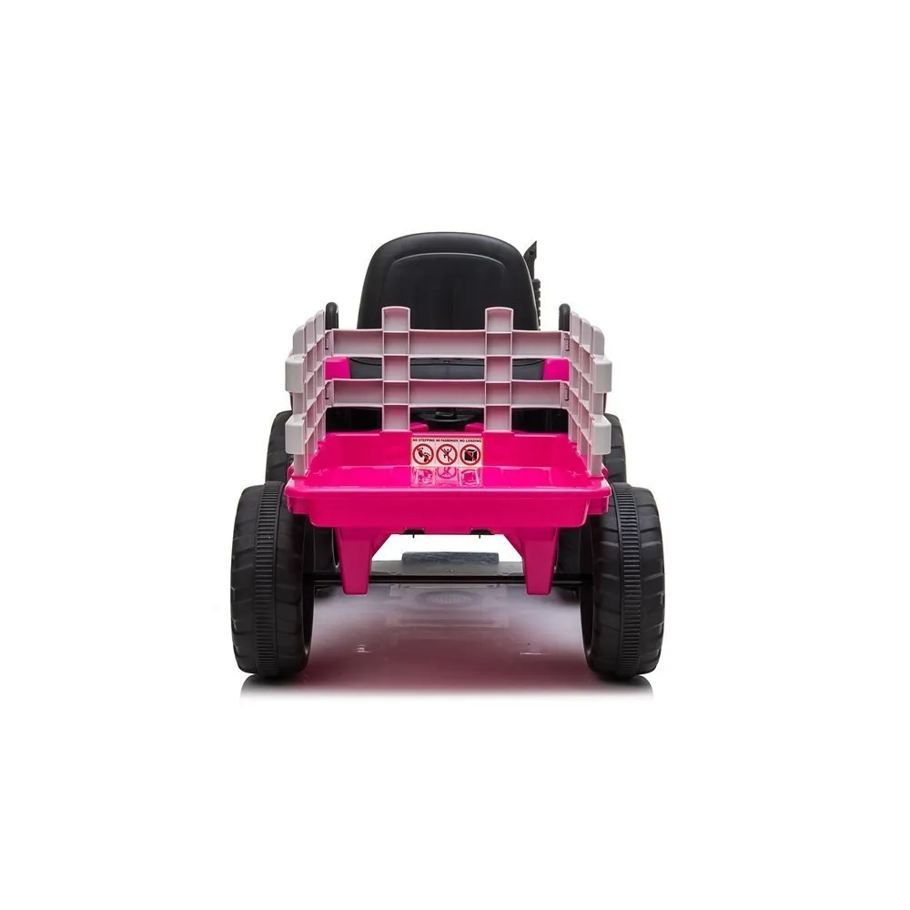 Traktor na Akumulator z Przyczepą XMX611 Różowy