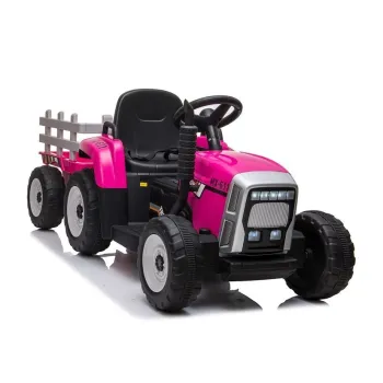 Traktor na Akumulator z Przyczepą XMX611 Różowy