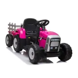 Traktor na Akumulator z Przyczepą XMX611 Różowy