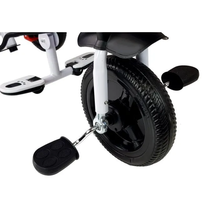 Trwały trójkołowiec PRO300 szary odpowiedni dla dzieci od 6 do 60 miesięcy