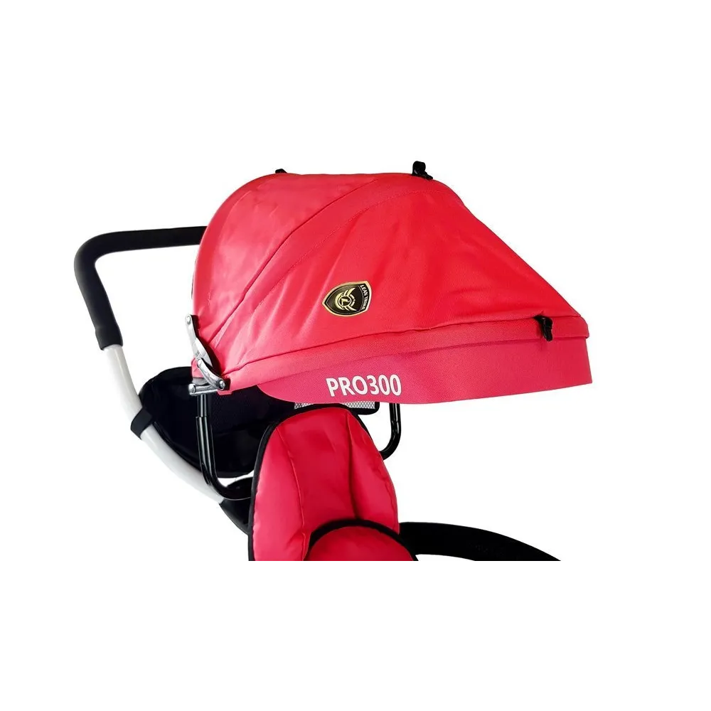 Solidna stalowa rama i miękkie koła EVA rowerka PRO300