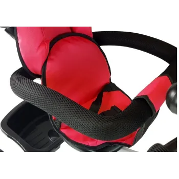 Rower trójkołowy dziecięcy z piankową barierką ochronną