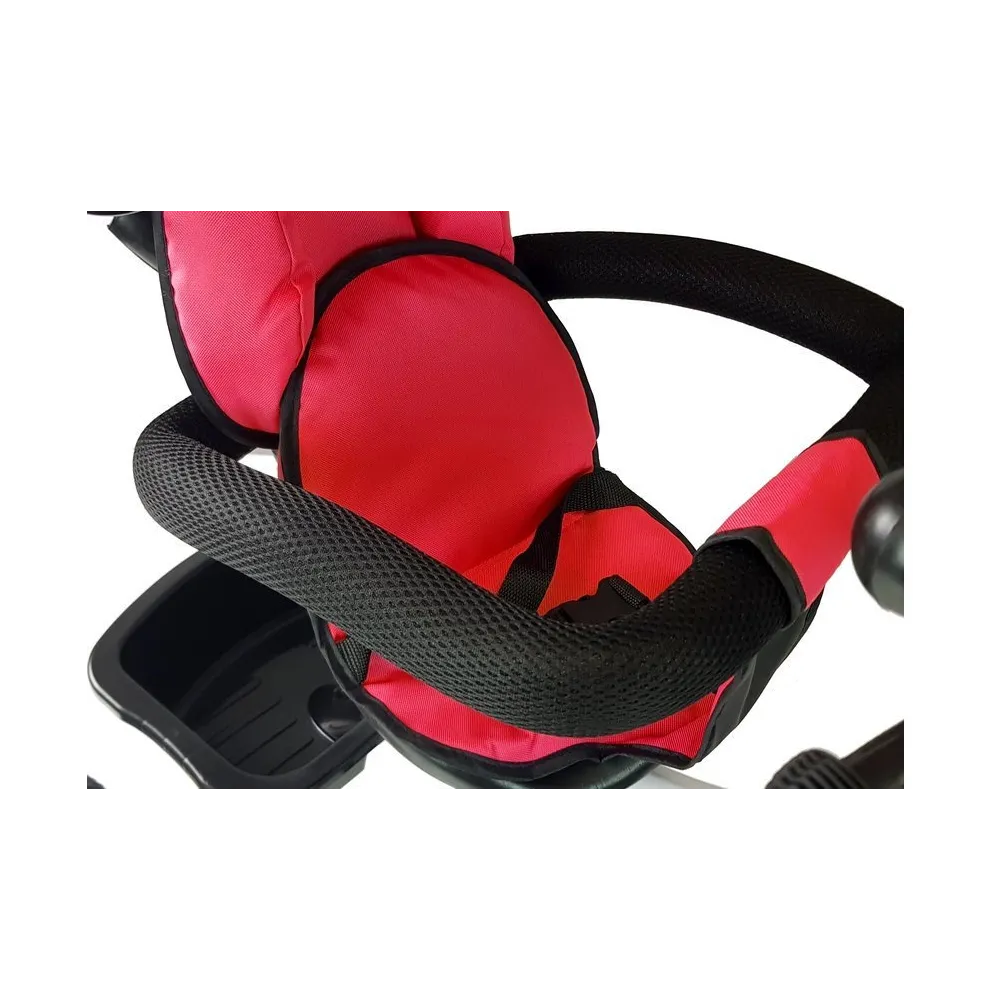 Rower trójkołowy dziecięcy z piankową barierką ochronną