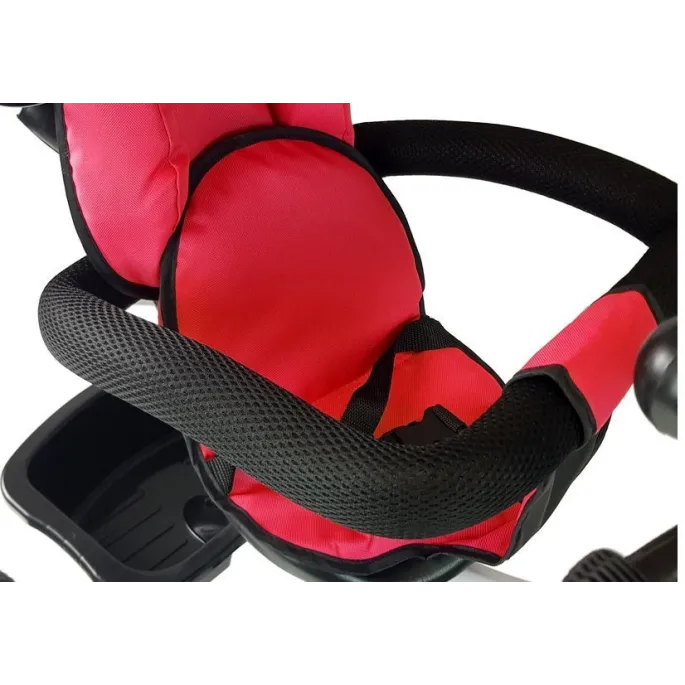 Rower trójkołowy dziecięcy z piankową barierką ochronną