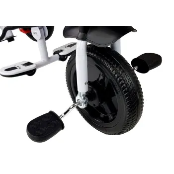 Detale kierownicy rowerka dziecięcego z dzwonkiem-trąbką