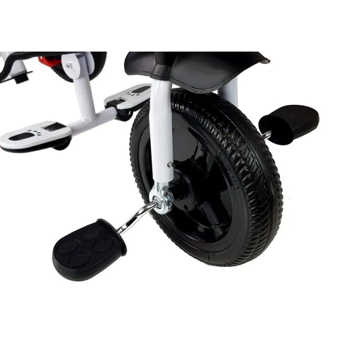 Wygodny i bezpieczny rower trójkołowy PRO300 fioletowy z kołami EVA