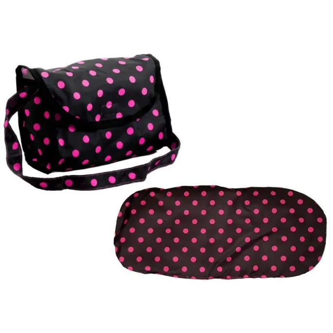 Wózek zabawkowy z certyfikatem CE w czarno-różowym kolorze