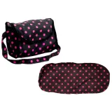 Wózek zabawkowy z certyfikatem CE w czarno-różowym kolorze