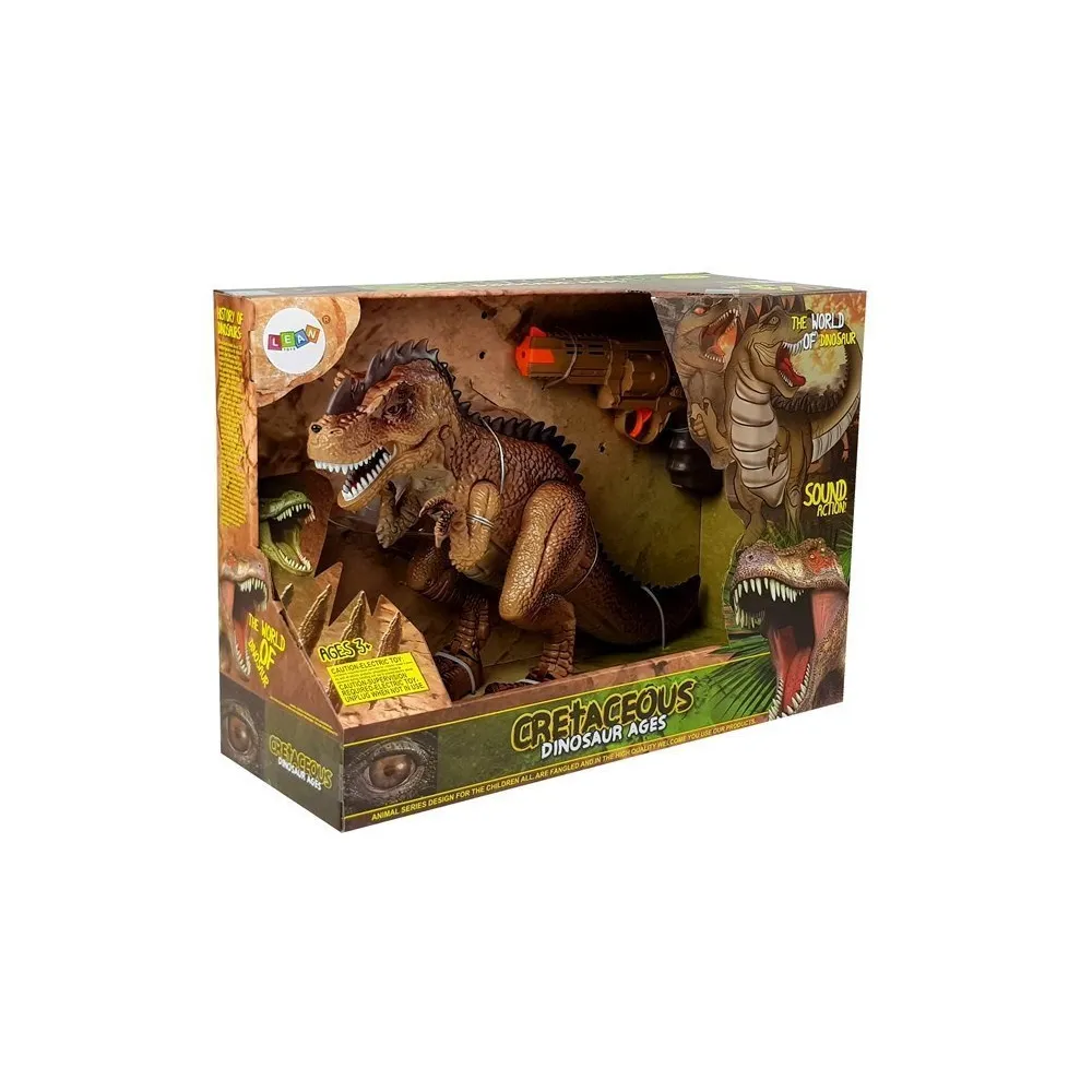 Realistyczny Tyranozaur zabawka z dźwiękiem i światłami dla dzieci
