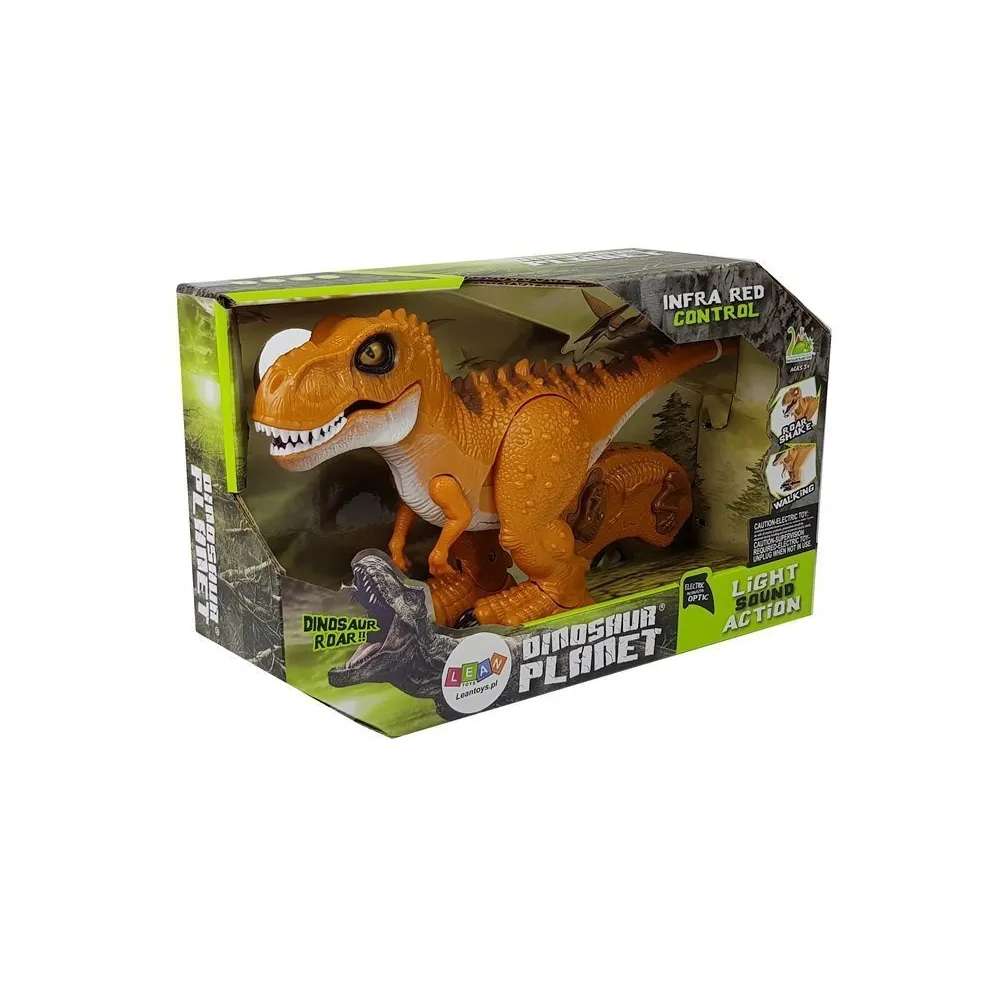 Estetyczne opakowanie zabawki z widocznym dinozaurem R/C