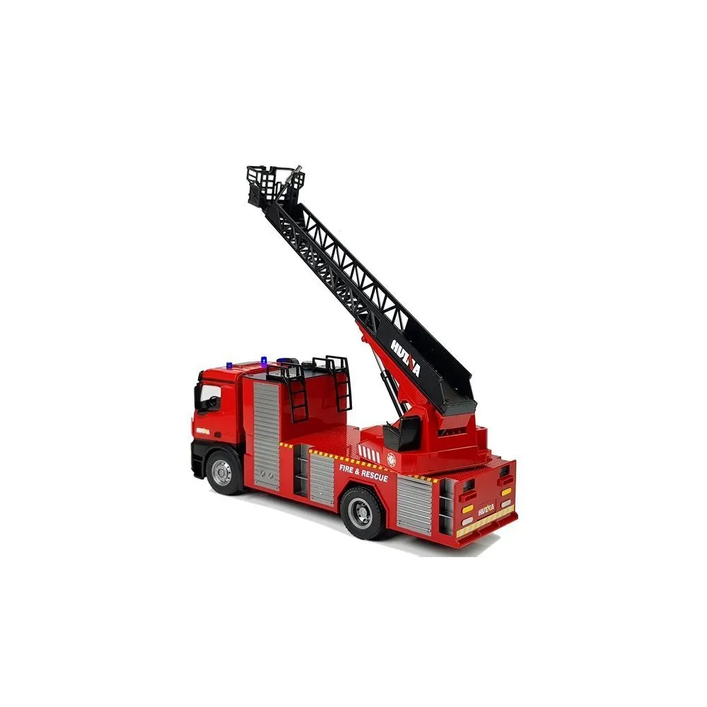 Zestaw Straży Pożarnej RC: pojazd, kontroler, bateria oraz kabel USB