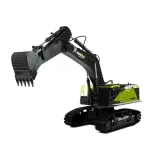 Prezentacja kabiny koparki HuiNa 1:14 z efektem świetlnym LED