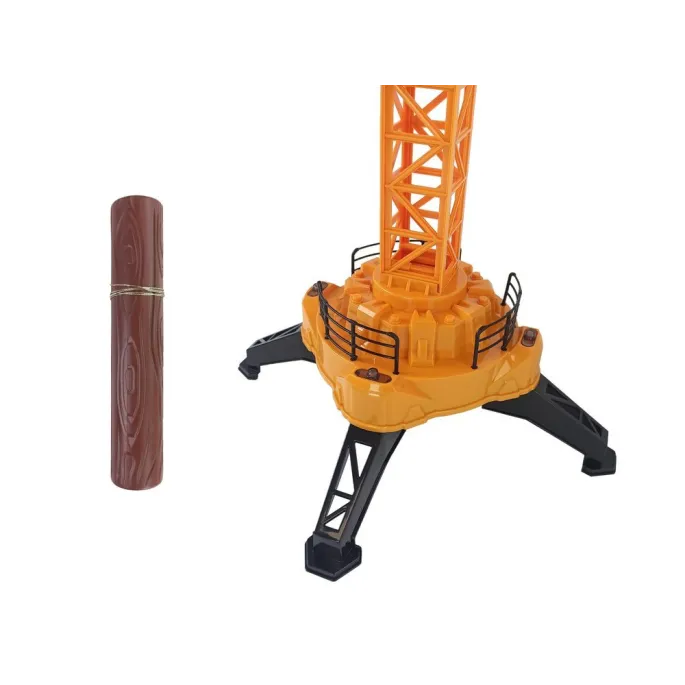 Zdalnie sterowany dźwig 2,4 GHz z podnoszonym hakiem i drewnianym balem