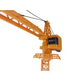 Zbliżenie na detale dźwigu RC 1:14, widoczne solidne wykonanie