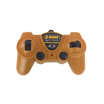 Dźwig zabawkowy z obracającą się podstawą i stabilną konstrukcją