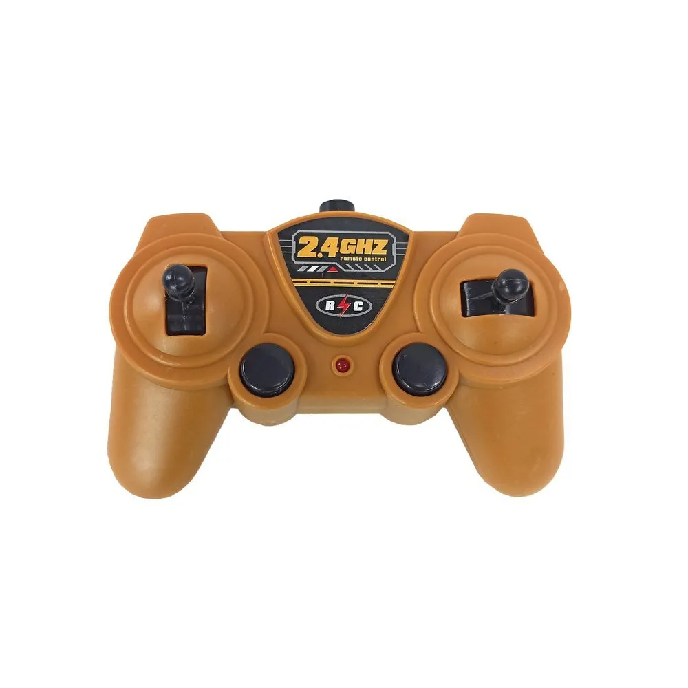 Dźwig zabawkowy z obracającą się podstawą i stabilną konstrukcją