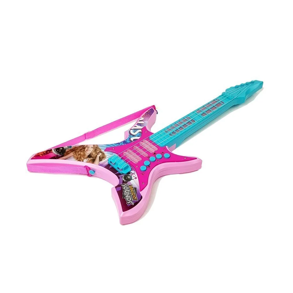 Gitara dziecięca z regulowanym paskiem i realistycznymi dźwiękami