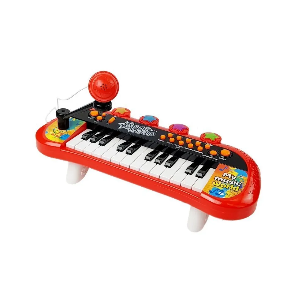 Zabawka muzyczna keyboard USB z mikrofonem, idealna dla początkujących