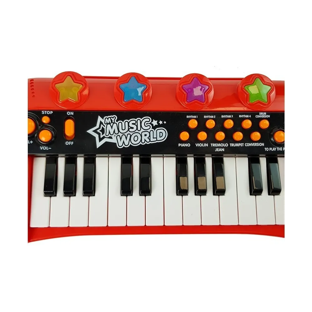Pianinko na baterie z wejściem USB i zestawem akcesoriów dla dzieci