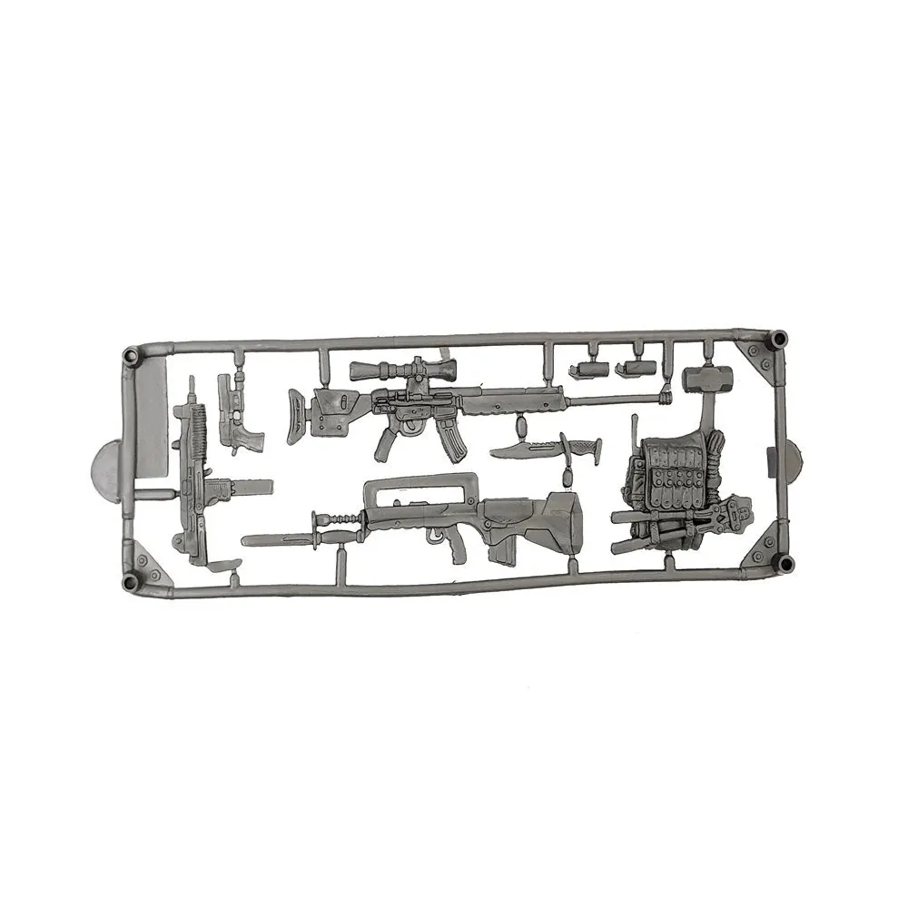 Figurka żołnierza z akcesoriami do kreatywnej zabawy wojskowej