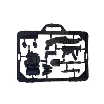 Auto policyjne z zestawu gotowe do pościgu w dziecięcej zabawie