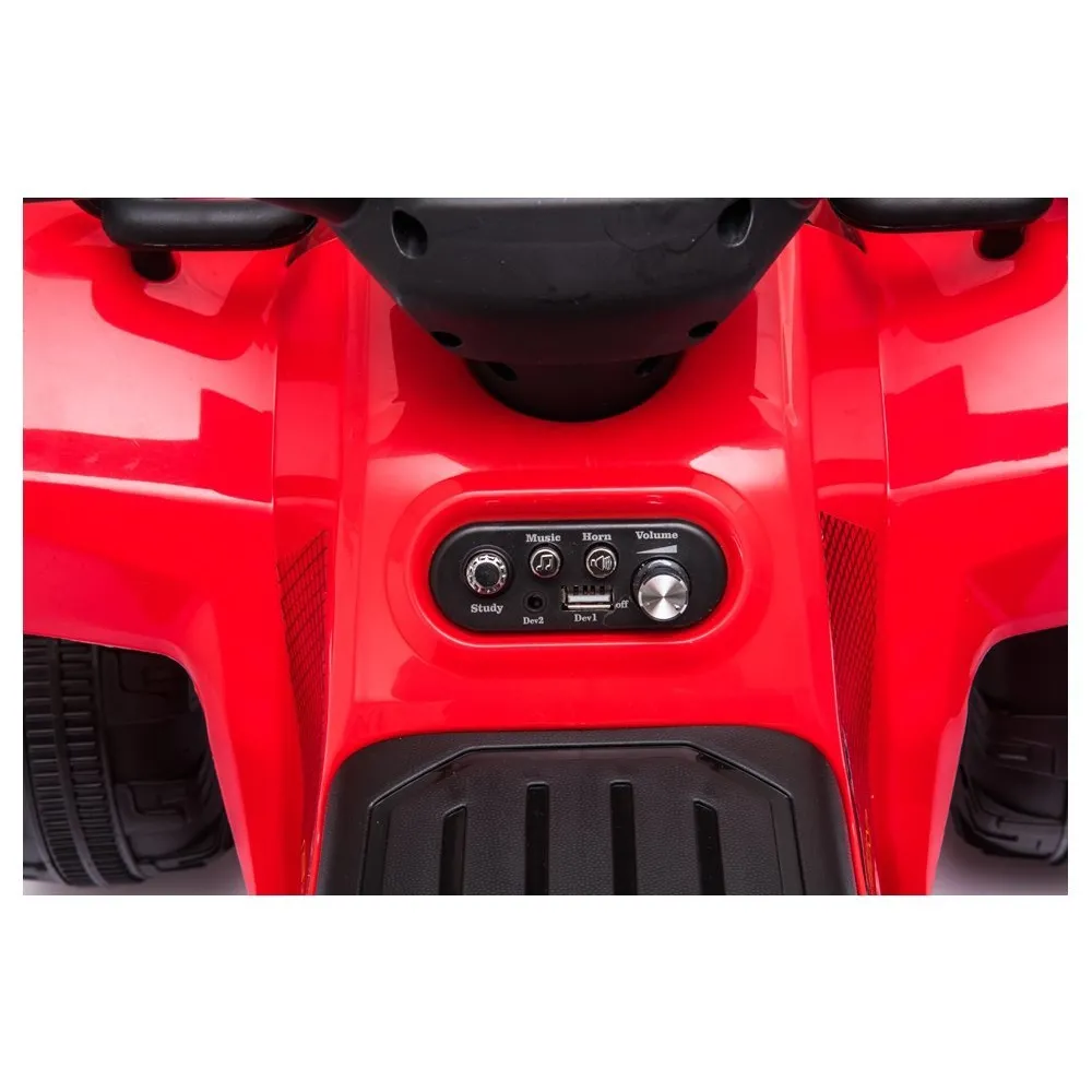 Quad na akumulator JS320 czerwony