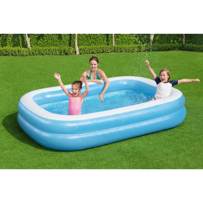 Zbliżenie na wytrzymałe ścianki basenu PVC Bestway 54006