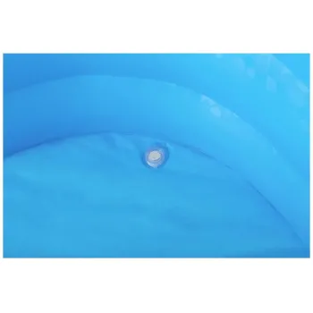 Łatka naprawcza i szczegóły zestawu obok dmuchanego basenu