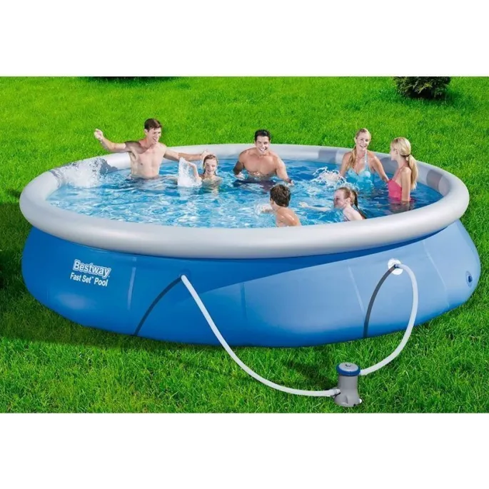 Zestaw 9w1 z basenem ogrodowym i pompą filtrującą Bestway 57313