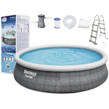 Basen ogrodowy rozporowy Bestway o średnicy 457 cm i wysokości 107 cm