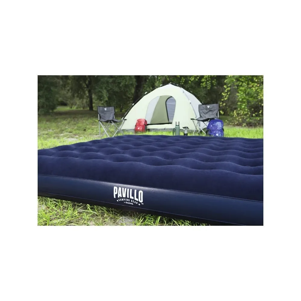 Flokowana powierzchnia materaca dmuchanego Bestway widoczna z bliska