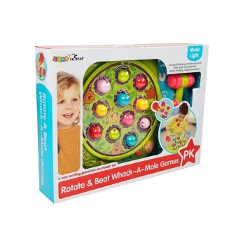 Kolorowa gra Uderz Kreta rozwijająca koordynację i refleks u dzieci