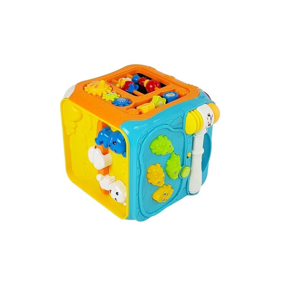 Kostka edukacyjna rozwijająca zdolności manualne i percepcję malucha