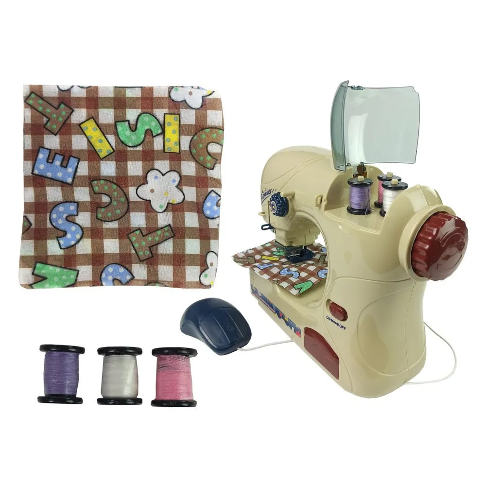 Kolorowa maszyna do szycia na baterie dla dzieci powyżej 3 lat